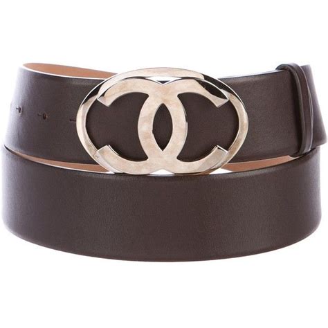 chanel brown leather belt|pre owned chanel belt.